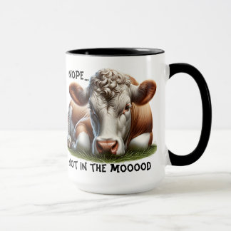 Taza "No..." Personalizable Cow Pun