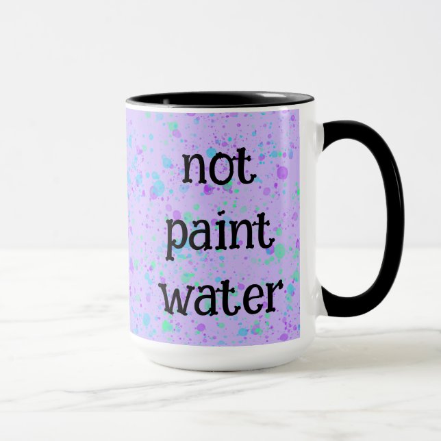 Taza No pintar agua divertida café morado tafetán (Derecha)