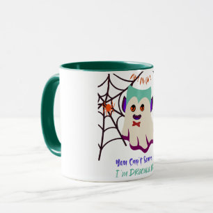 Taza No puedes asustarme soy Drácula Boo Green Mug