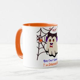 Taza No puedes asustarme soy Drácula Boo Naranja Mug