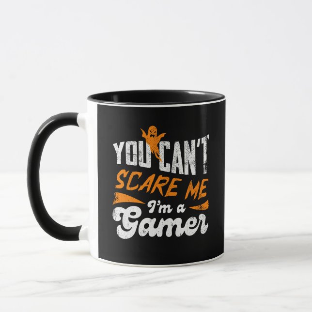 Taza No puedes asustarme, soy un jugador de regalos par (Izquierda)