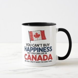 Taza No puedes comprar felicidad pero puedes vivir en C