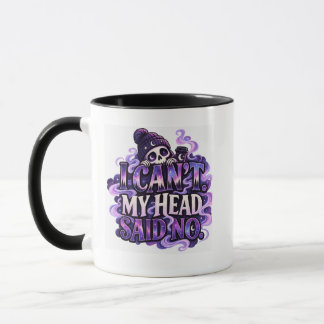 Taza No Puedo – Mi Cabeza Dice Que No – Cráneo Gótico C
