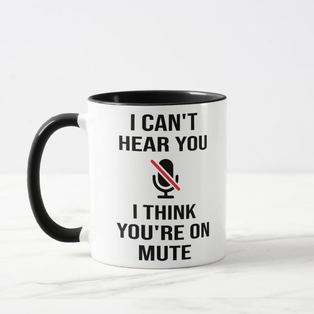 Taza No puedo oírte, creo que estás callado (Izquierda)