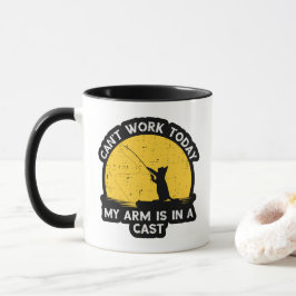 Taza No Puedo Trabajar Hoy Mi Brazo Está En Un Yeso Gat