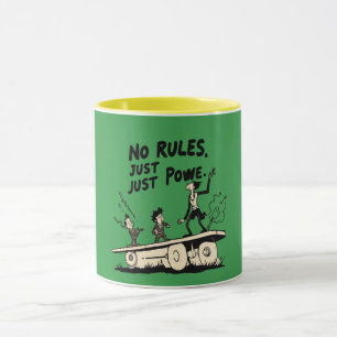 Taza No Reglas Solo Poder – Mentalidad Fuerte Motivacio