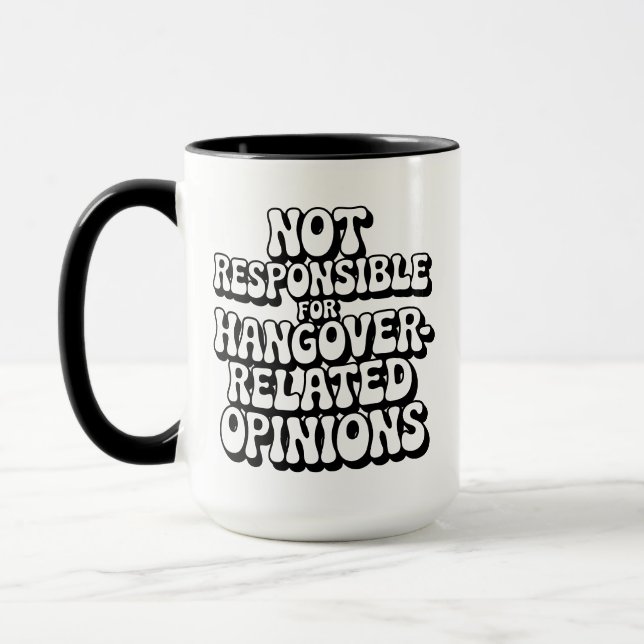 Taza No Responsable De Opiniones Relacionadas Con La En (Izquierda)