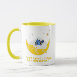 Taza No ronco, sueño ser moto