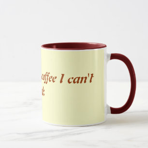 Taza No se puede parpadear