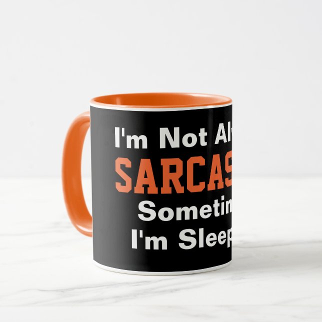 Taza No siempre soy una tipografía graciosa sarcástica (Anverso izquierdo)
