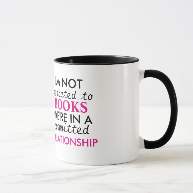 Taza No soy adicto a los libros (Derecha)