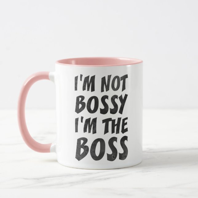 Taza No soy Bossy soy el Café Jefe (Izquierda)