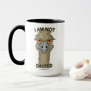 Taza No soy el retruécano divertido el   del Emu de