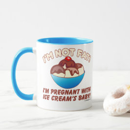 Taza ¡No soy gordo! ¡Estoy embarazada con el bebé del