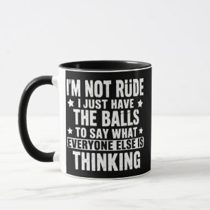 Taza No soy grosero, divertido dicho humorístico humorí