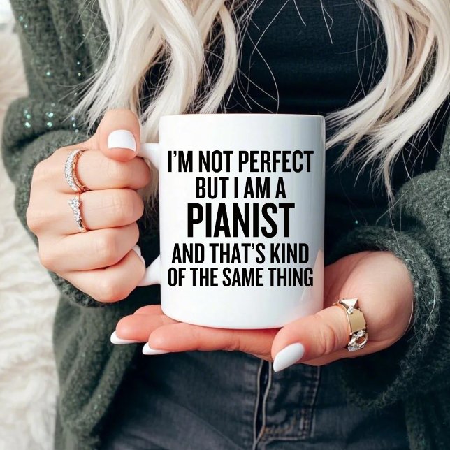 Taza No soy perfecto pero soy pianista (Subido por el creador)