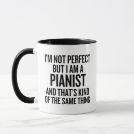 Taza No Soy Perfecto Pero Soy Pianista