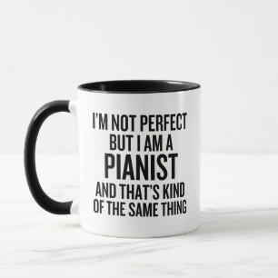 Taza No soy perfecto pero soy pianista