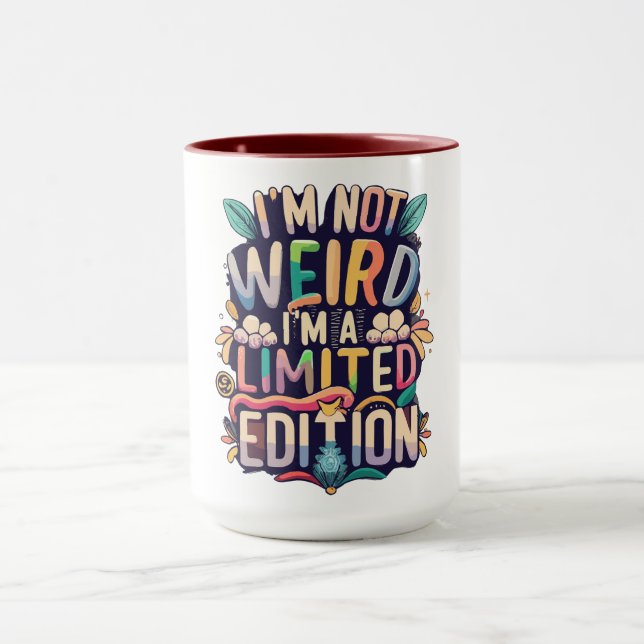 Taza No soy raro... soy una edición limitada (Centro)