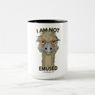 Taza No soy retruécano divertido del Emu de Emused