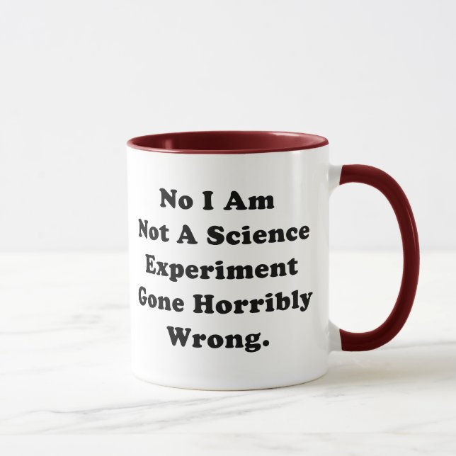 Taza No Soy Un Experimento Científico Salido Horribleme (Derecha)