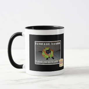 Taza No soy un gato. Es una ensalada.