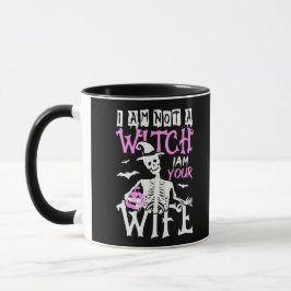 Taza No soy una bruja Soy tu esposa Halloween divertida