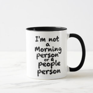 Taza 'No soy una persona mañanera ni una persona s