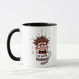 Taza "No soy una persona matutina" (hombre)