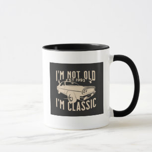 Taza No soy viejo, clásico, moderno y moderno auto vint