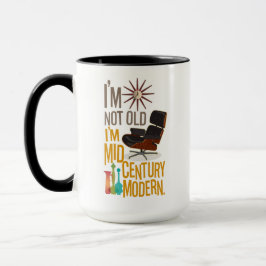 Taza No soy viejo, soy de mediados del siglo moderno