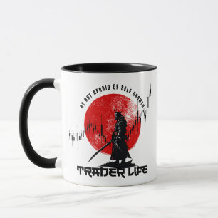 Taza No temas Motivación de Trader Samurái