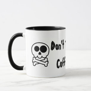 Taza No toques mi tazón de café, oficina, hogar, grac