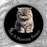 No Una Persona De La Mañana O Su Gato Enfadado De