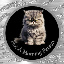 Taza No Una Persona De La Mañana O Su Gato Enfadado De 