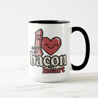 Taza No vayas a Bacon mi corazón