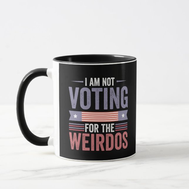 Taza No voy a votar por las raras elecciones republican (Izquierda)