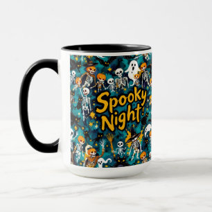 Taza Noche aterradora, Halloween, de Natasha Us