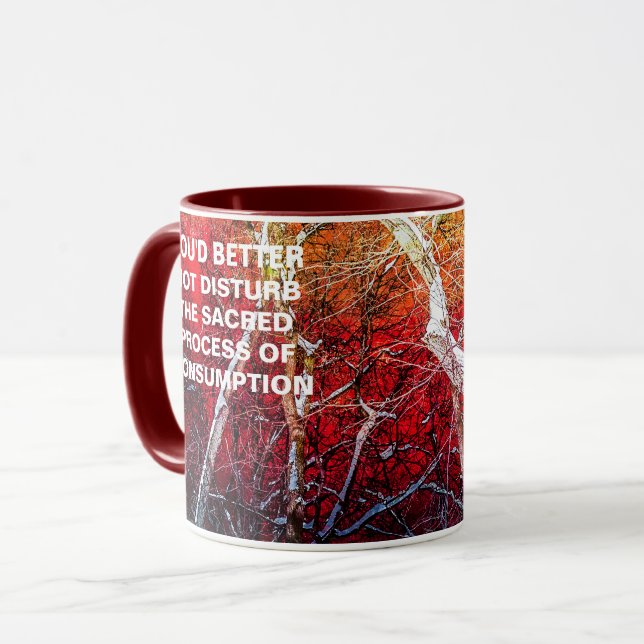 Taza Noche de invierno rojo (Anverso izquierdo)