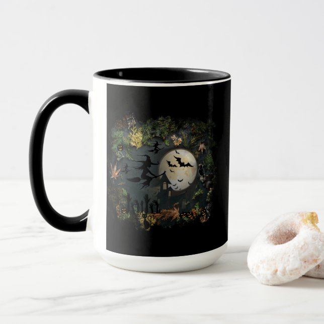 Taza Noche del Fiesta de las brujas (Con donut)