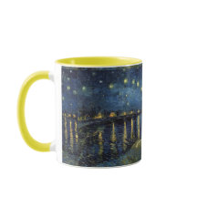 Taza Noche estrellada en el Ródano – Inspirada en 