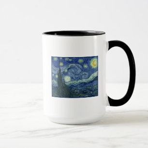Taza Noche estrellada, estrellas azules francesas, Vinc