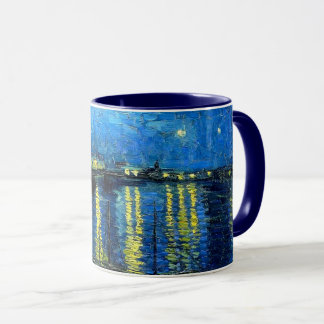 Taza Noche estrellada sobre el arte Ródano - Vincent Va