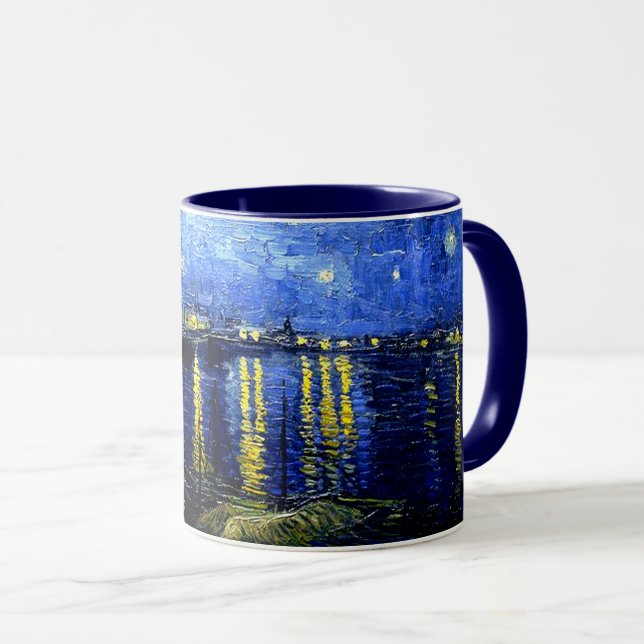 Taza Noche estrellada sobre el Ródano, famoso cuadro (Anverso derecho)
