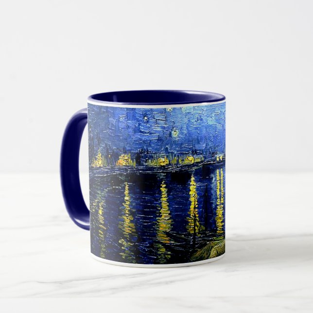 Taza Noche estrellada sobre el Ródano por van Gogh (Anverso izquierdo)