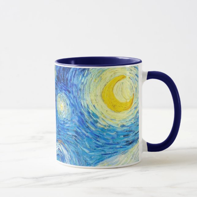 Taza Noche estrellada Van Gogh bebiendo Mug (Derecha)