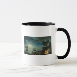 Taza Noche: Un puerto en el claro de luna, 1748