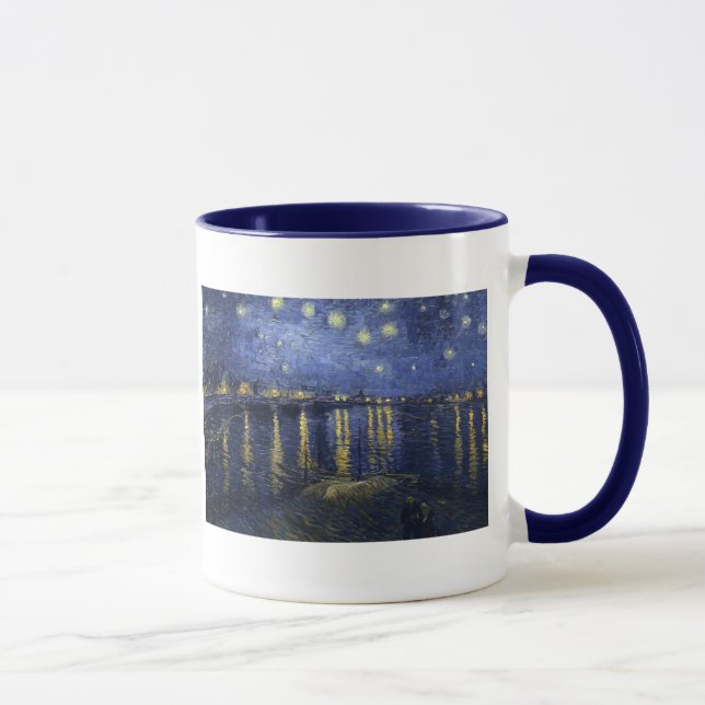 Taza Noche Van Gogh Starry sobre el Ródano (Derecha)