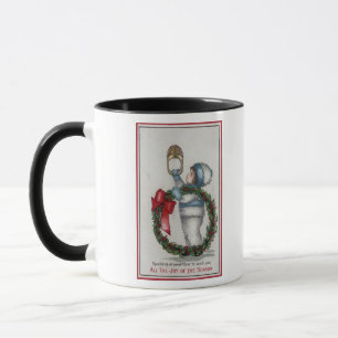Taza Nochebuena sosteniendo el golpe de la corona