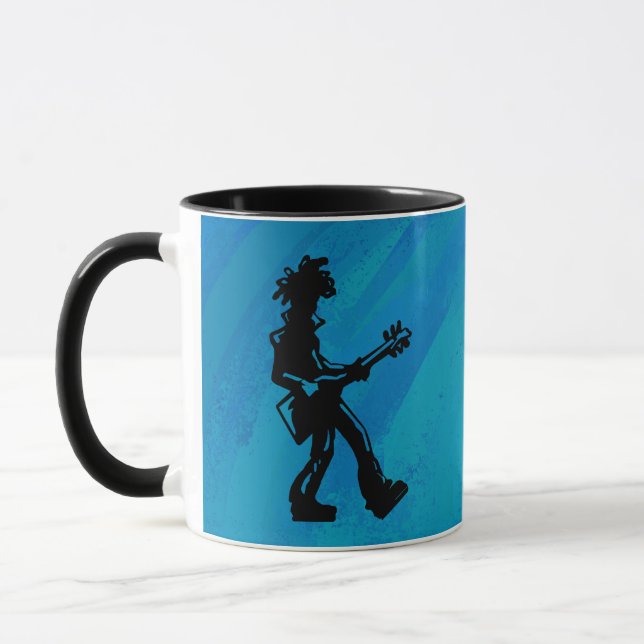 Taza Noches de Boogie de Nueva York Guitar Azul (Izquierda)
